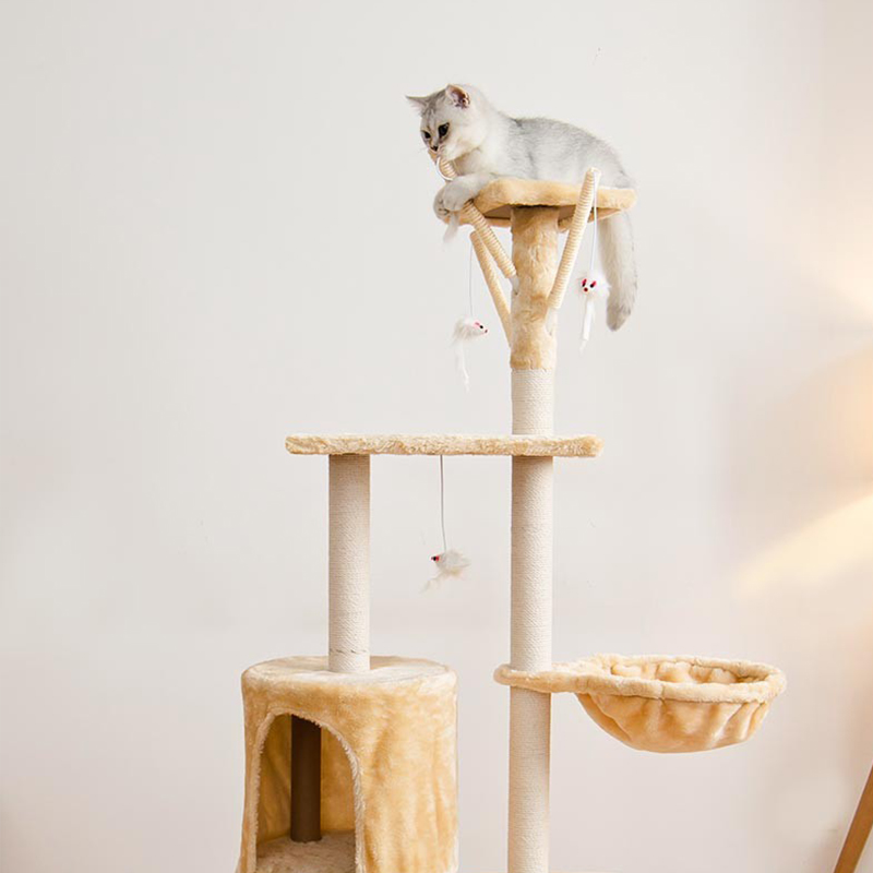 Wooden Cat Condo Tree