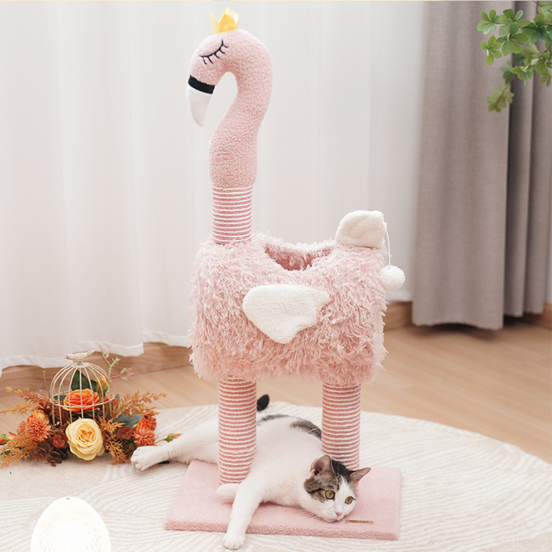  Large Luxury Flamingo Cat Tree Tower