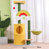 Cat Scratcher Toy Sisal Climbing Frame With Rainbow Shape 