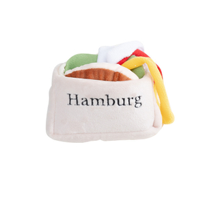 INS Style Hamburger Sandwich Squeaky Toy 