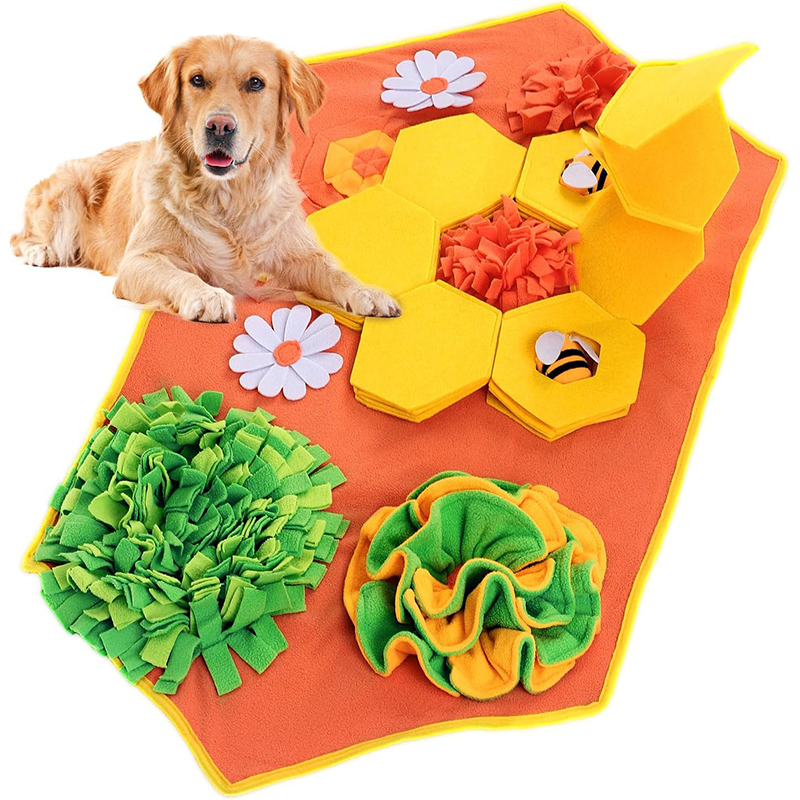 Multiple Snuffling Areas Anti Slip Pet Dog Mat 