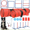 Training Kit Indoor Outdoor Game for Dogs with Agility Hurdle