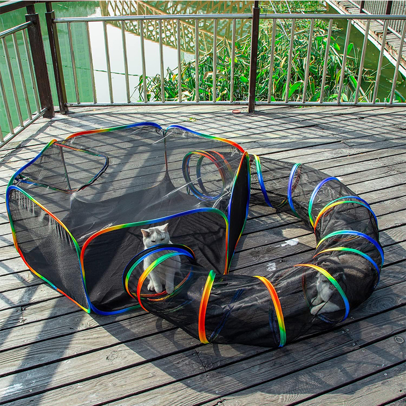 Two-in-one Breathable And Visible Gauze Pet Play Tent