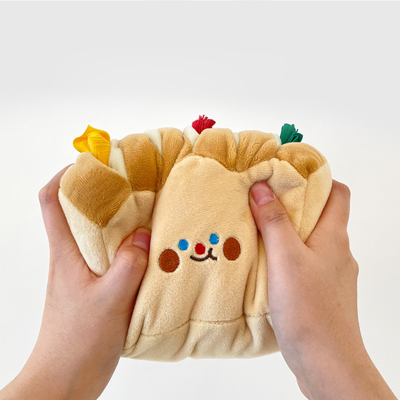  Bread Toast Dog Plush Toy Hide And Seek