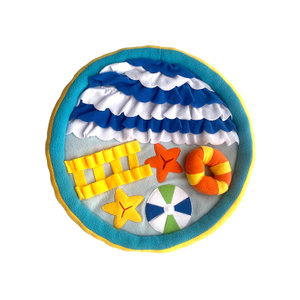 Summer Beach Round Pet Smelling Pad 