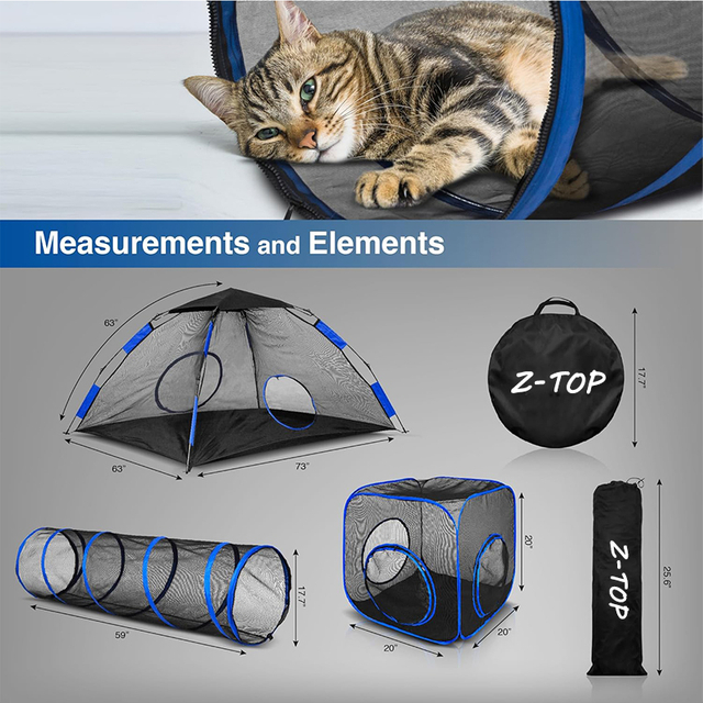 4-in-1 Outdoor Pop up Pet Tent 