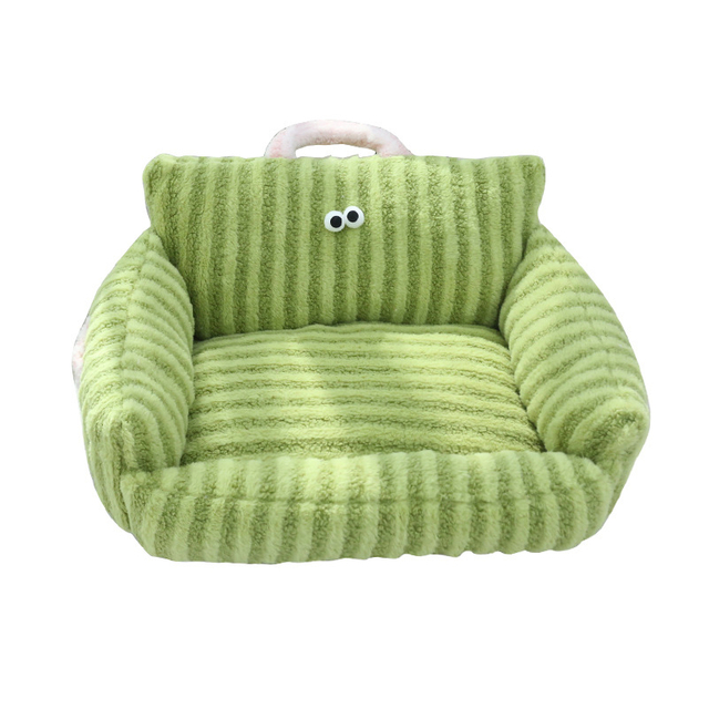 Macaron Color Cat Nest Striped Sofa