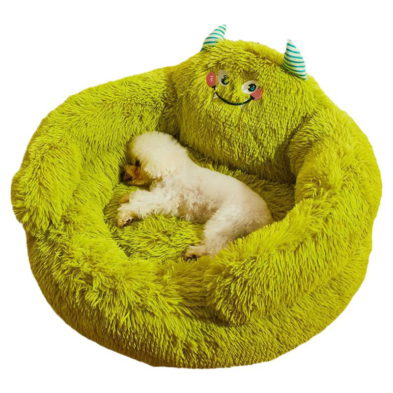 Winter Warm Long Plush Large Dog Bed 