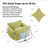 Washable Travel Dog Bed With Carrier Handles