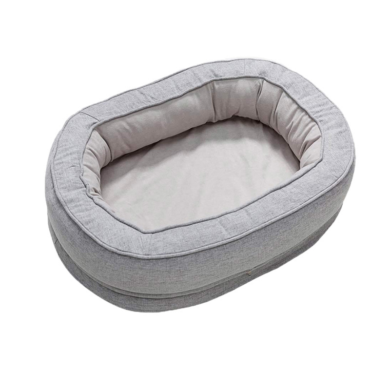 Orthopedic Memory Foam Dog Cat Donut Oval Bed