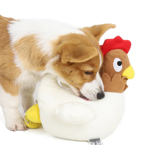 Chiken Shaped And Food Leaking Tug of War Dog Chew Toys 