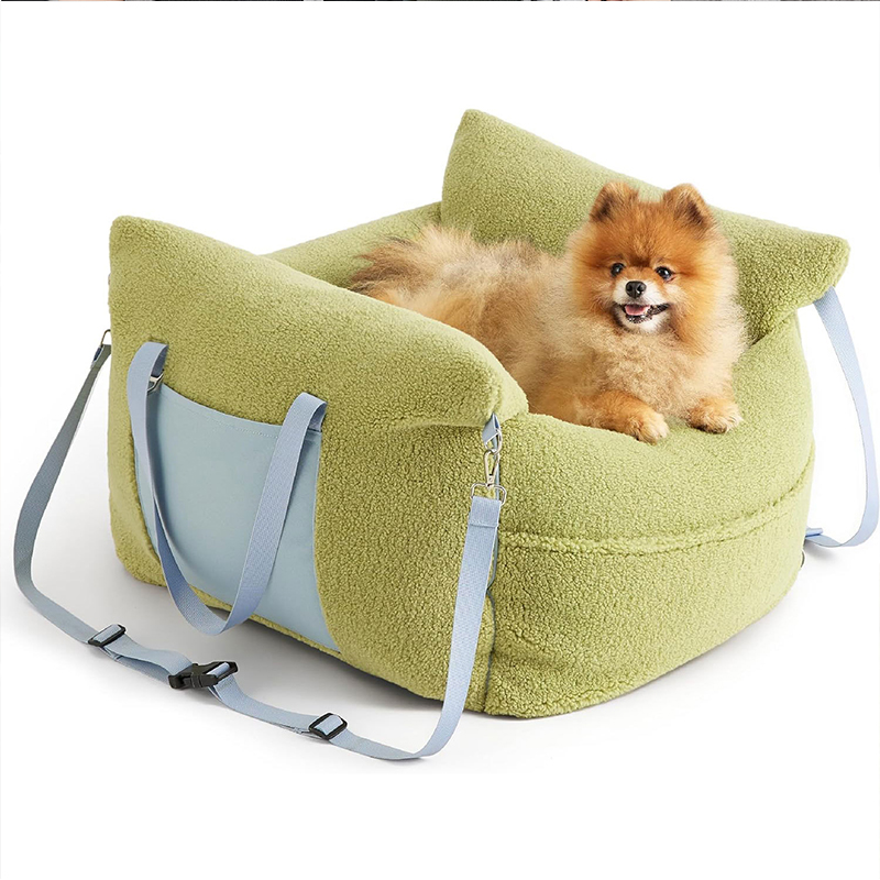 Washable Travel Dog Bed With Carrier Handles