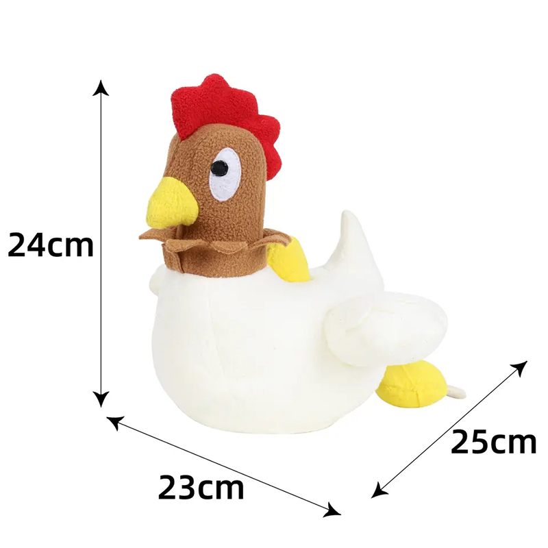 Chiken Shaped And Food Leaking Tug of War Dog Chew Toys 