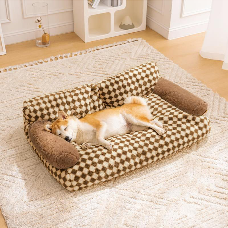  Large Pet Dog Bed Soft Plush Warm Washable Pet Sofa