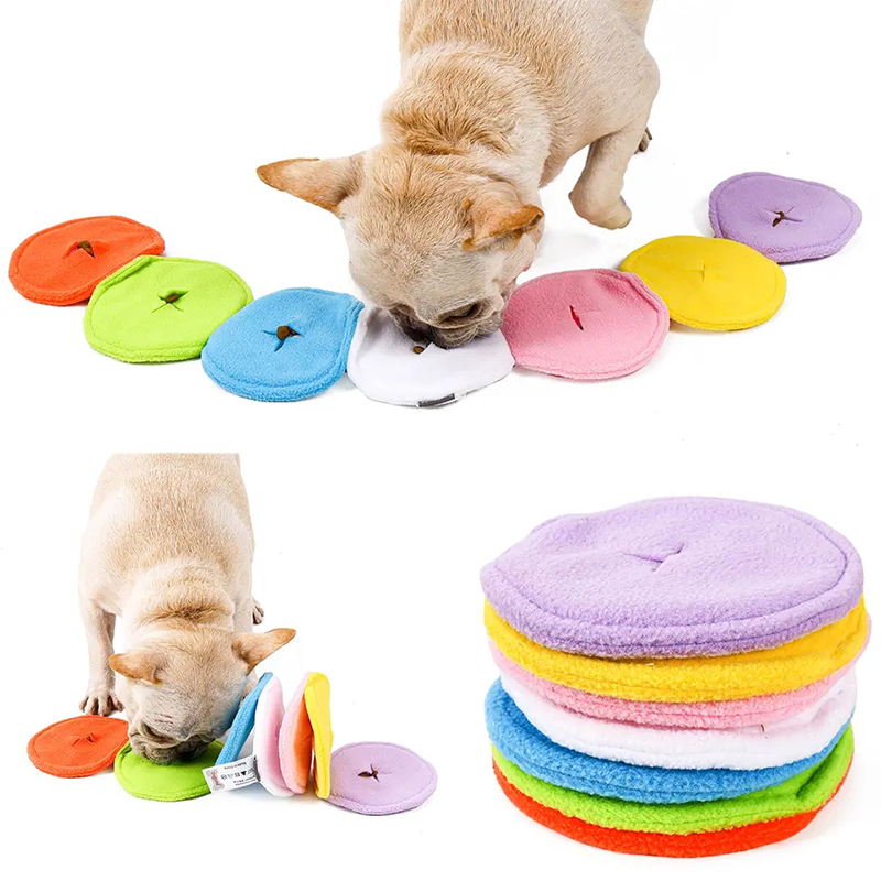 Colorful Macaron Design Foldable Funny Dog Toys