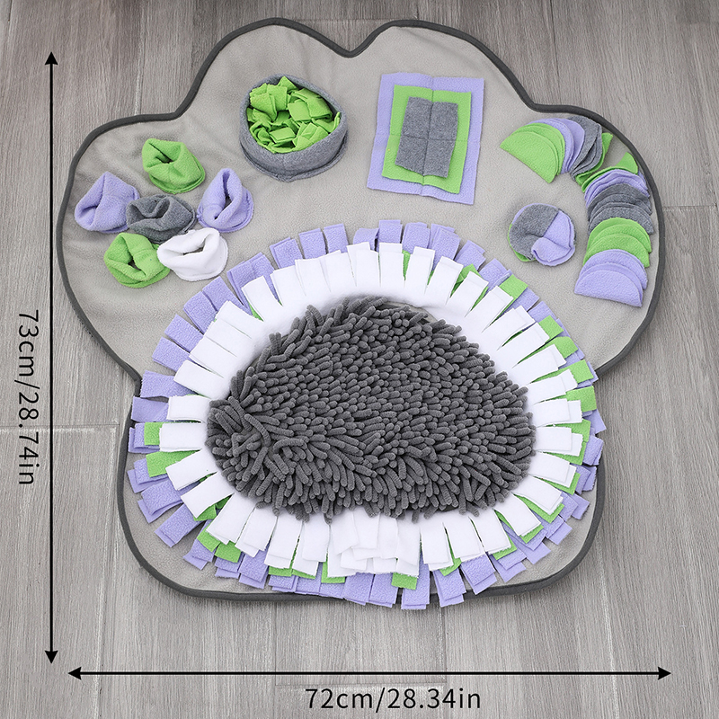 New Paw Print Shaped Pet Snuffle Mat