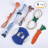 Colored Woven Cotton Rope Ball Cotton Grinding Teeth Dog Toy Set 