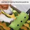 Slow Feed Dog Bowl With Rotating IQ Training Puzzle Toy