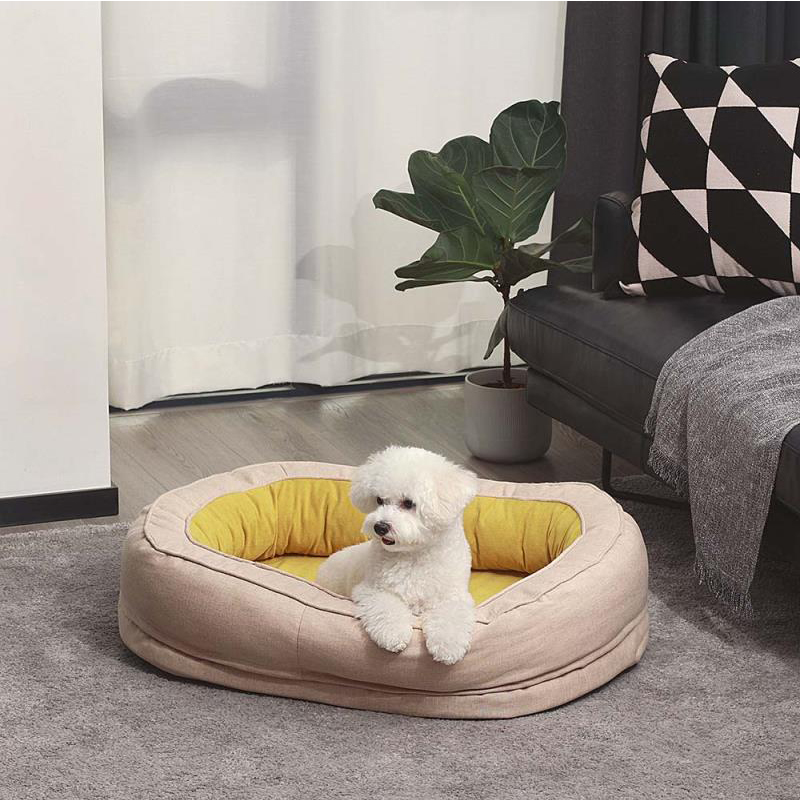 Orthopedic Memory Foam Dog Cat Donut Oval Bed