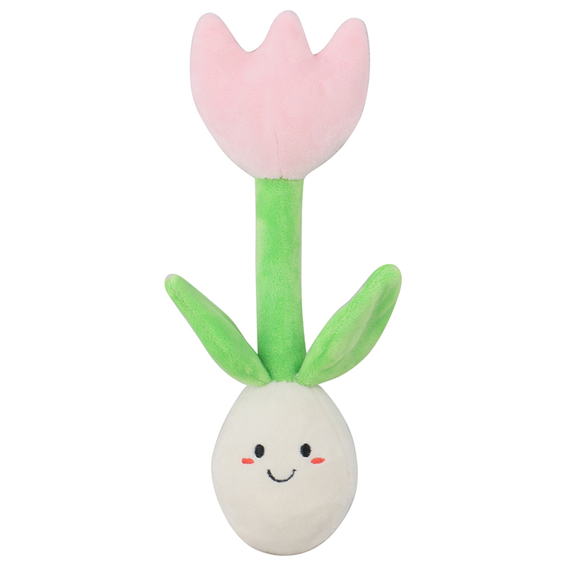 Flower Potted Plant Shaped Squeaky Pet Toy