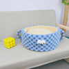 Checkerboard Check Wool Sponge Teacup Shape Nest