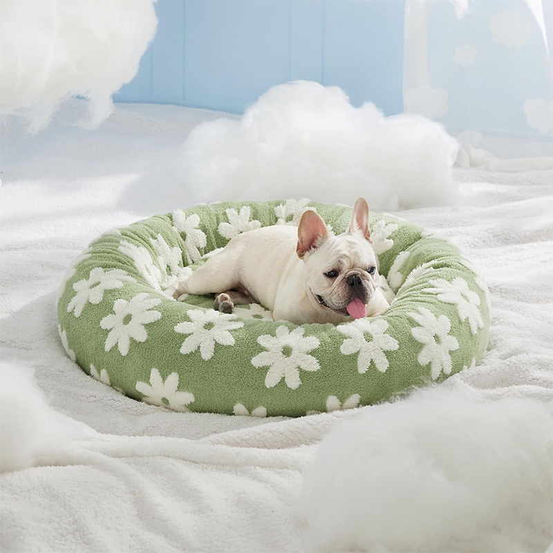 Lovely Pattern Comfortable Round Pet Bed