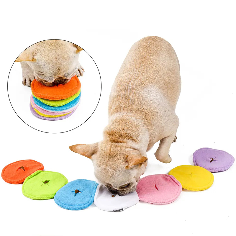 Colorful Macaron Design Foldable Funny Dog Toys