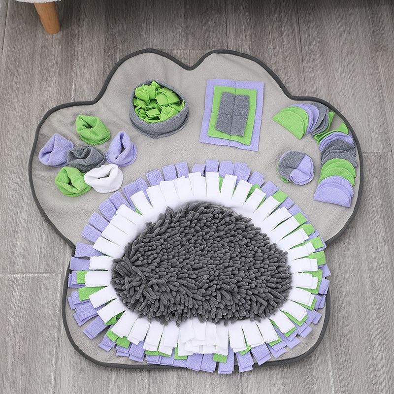 New Paw Print Shaped Pet Snuffle Mat