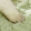 Solid Color Cat Warm Thickened Flannel Blanket 